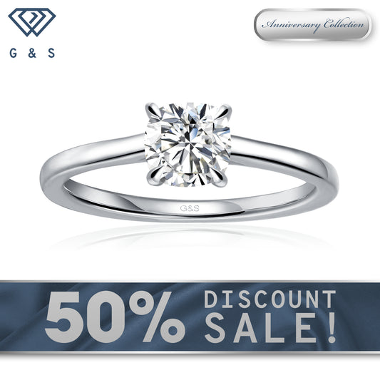 Secret Sparkle Hidden Halo Cushion Cut Moissanite Engagement Ring