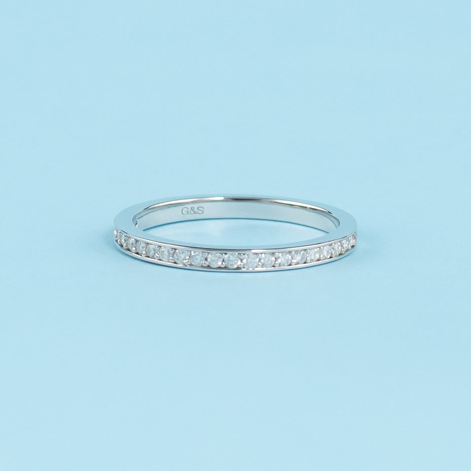 Forever Classic Pave Moissanite Wedding Band