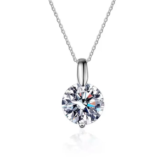 Floating Moissanite Pendant